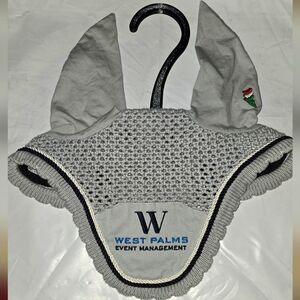 Grey horse fly bonnet